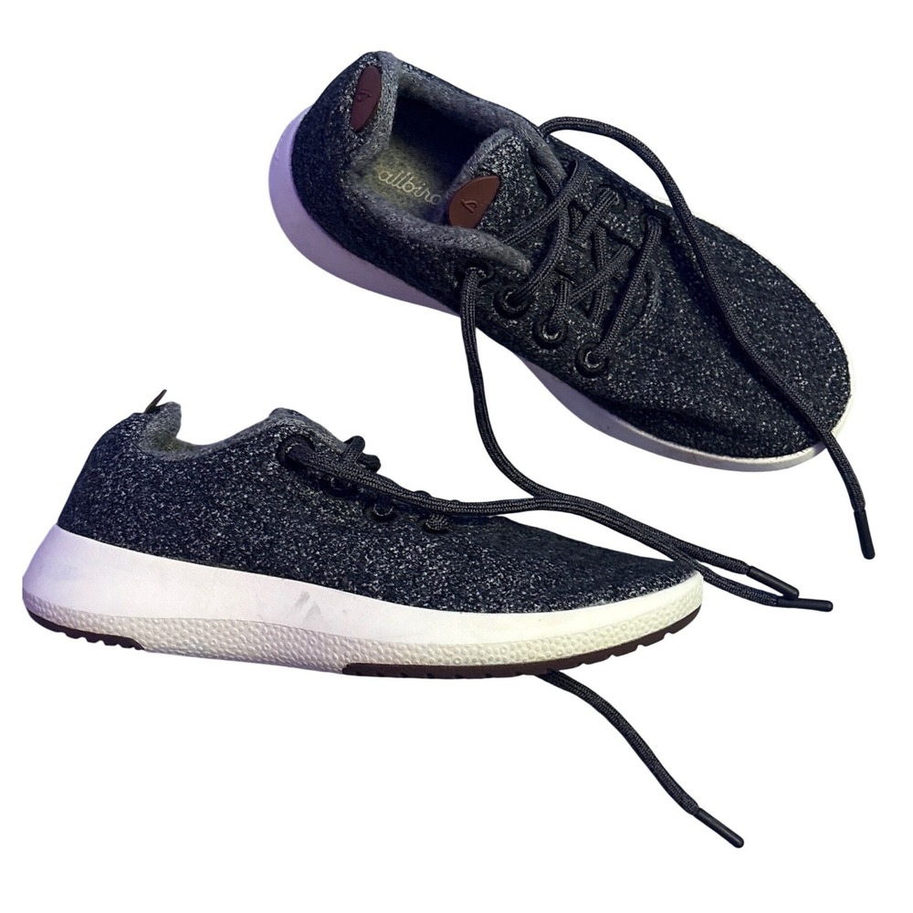 Allbirds Women's Wool Runners Charcoal Black Merino Wool Sneakers Size 8